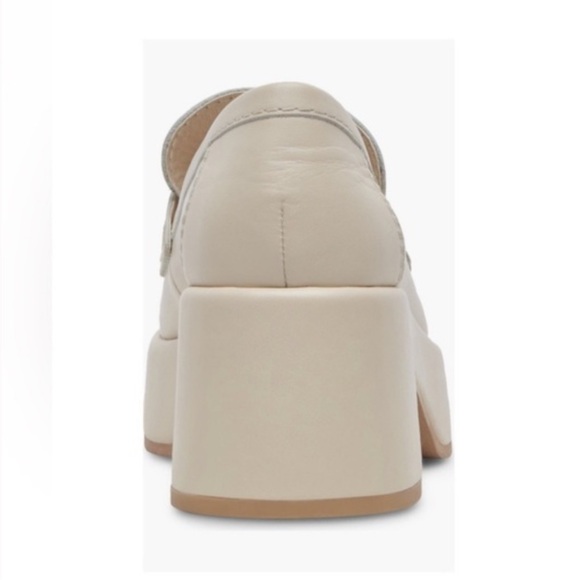 New Dolce Vita Yanni Platform Penny Ivory Leather Loafer   10 - Picture 4 of 12